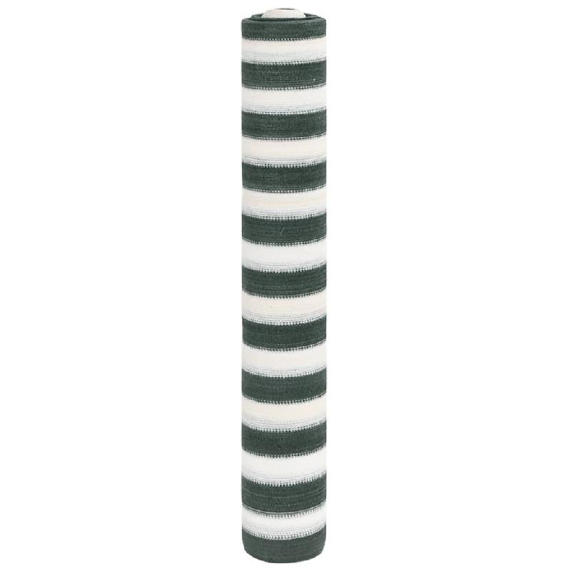 Filet brise-vue vert et blanc 1x10 m PEHD 150 g/m² Modèle Solaria - 4003725_0