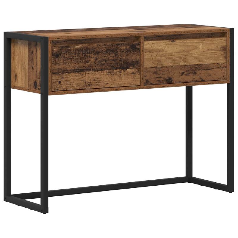 VidaXL Table d'appoint Bois Ancien 100 x 36 x 75 cm Bois d'ingénierie Modèle Flex Atelier - 886700_0