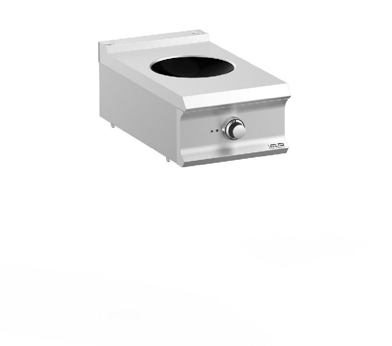 Wok induction professionnel à poser Domina Pro 700 - INW74T - 5 kW avec plaque Ø300_0