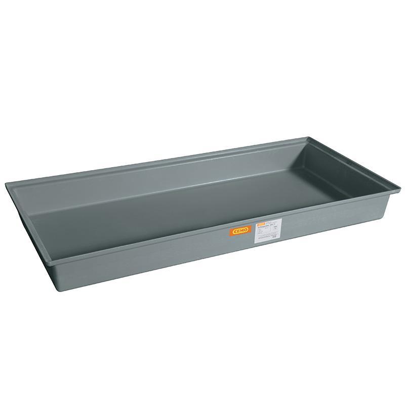 Bac de rétention PFV 220 litres sans caillebotis - Résistant aux huiles, fioul, gasoil et produits chimiques - Polyester inaltérable - CEMO - 10392_0