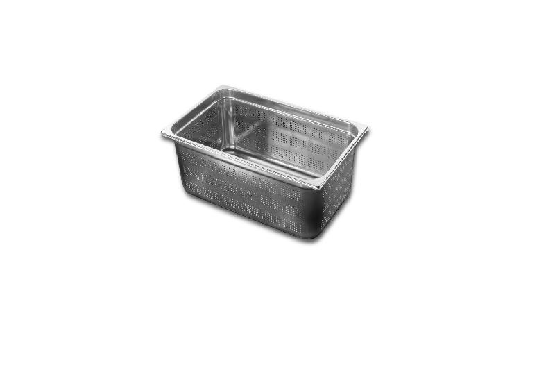 Bac GN 1/2 perforé en acier inoxydable 18% - Hauteur 100 mm - Comas_0