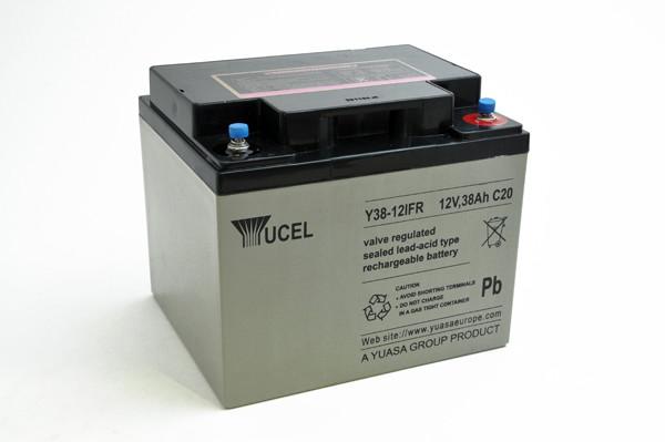 Batterie plomb AGM Yucel Y38-12IFR 12V 38Ah - Insert M5 - Étanche - Applications électriques_0
