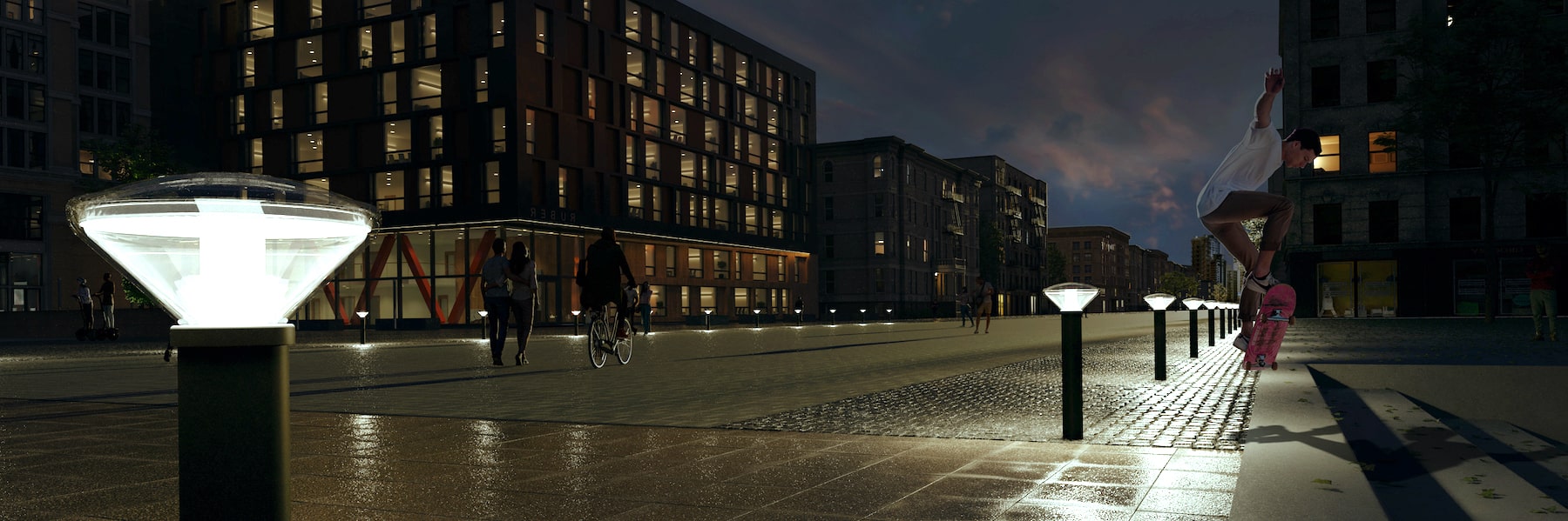 Borne d'éclairage public haut de gamme indestructible et submersible - vandal b45_1