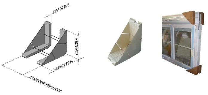 Calage coin variable élastique Corrupad - protection d'angle adaptable et résistante_0