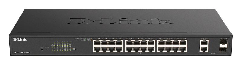 D-Link DGS-1100-26MPV2 commutateur réseau Géré L2 Gigabit Ethernet (10/100/1000) Connexion Ethernet, supportant l'alimentation via ce port (PoE) Noir_0