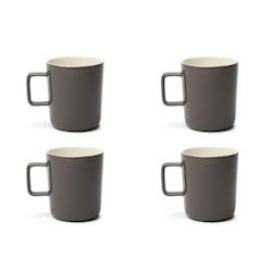 Excelsa lot de 4 mug Nordic Trendy porcelaine 32 cl tourterelle - gris porcelaine 69556_0