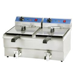 Friteuse Electrique Professionnelle 2 Paniers 13L - GDEF132V - Matériel Horeca - GDEF132V_0