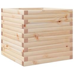 Helloshop26 - Jardinière bac lit surélevé plantes fleurs terrasse jardin 50 x 50 x 46 cm bois de pin massif marron 02_0037640 - 3000213914252_0