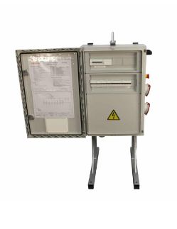 Mcpatcx505 - Armoire électrique de chantier - H2MC - Polyester IK10/IP66 - Fil incandescent 960°C/V0 - Normes EN61439_0