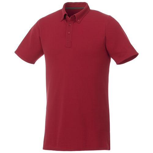 Polo boutonné manches courtes homme Atkinson 38104253 - tissu extensible 95% coton 5% élasthanne - 200 g/m²_0