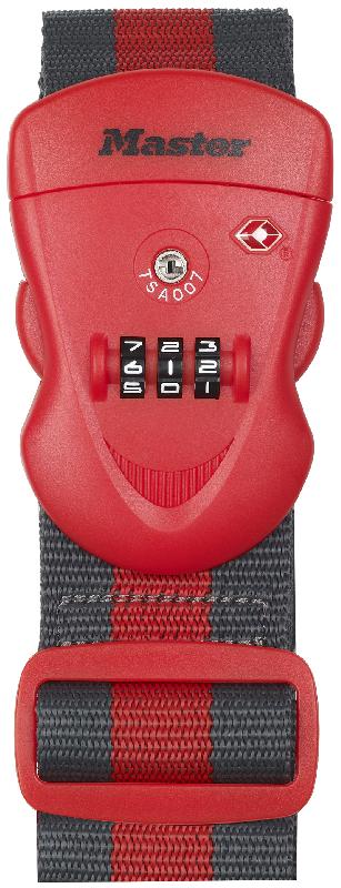 Sangle bagagère Master Lock - 2m x 50mm - Polyester avec combinaison programmable et étiquette d'identification_0