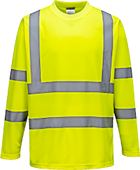 T-shirt hivis manche longue jaune s178, xxl_0