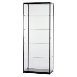 Vitrine Noire Eclairée Ouverture latérale 80x40x200cm SARAZINO Vitrines - 3701478500357_0