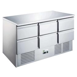A.C.L - Saladette 6 tiroirs GN 1/1 - 368 L - à tiroirs- finitions inox - inox MM99171070_0