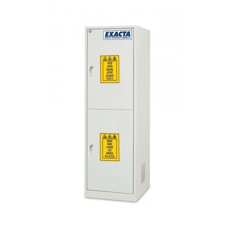 Armoire de stockage pour produits chimiques 2 portes pleines superposés eo104p/2c_0