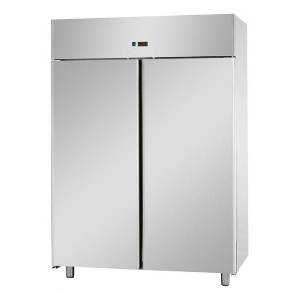 Armoire réfrigérée positive 2 portes pleines 1400L inox - Ref produit AF14SYEKOMTN - Froid ventilé - Température 0°C à +10°C_0