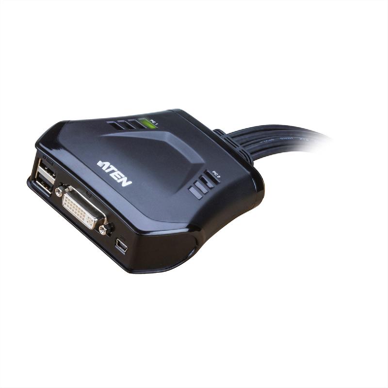 Aten cs22d commutateur kvm dvi usb à 2 ports_0