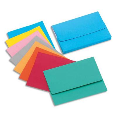 CHEMISES A POCHE EXACOMPTA SUPER - EN CARTE 210G - COLORIS ASSORTIS PASTELS - PAQUET DE 25