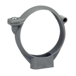 Collier fixation monobloc Standard polypropylène gris 50 mm Wavin - gris plastique 389940_0