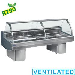 Comptoirs vitrines réfrigérés - froid ventilé BS15/VV-R2 - exposition viandes fraîches et aliments_0