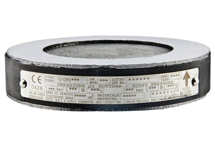 Disque de rupture Donadon - type G-GM en graphite monobloc - résistant aux fluides agressifs_0