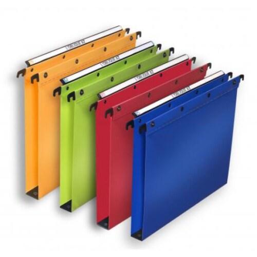 ELBA Boîte de 10 dossiers suspendus Ultimate H A4, fond D30, en polypro coloris assortis (4) - 3362949904052_0