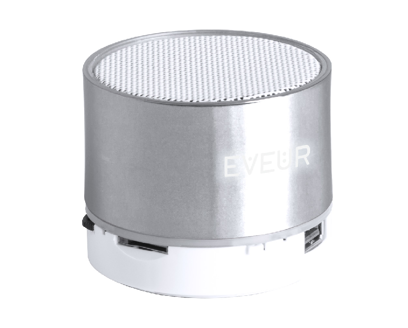 Enceinte Bluetooth - Boîtier en plastique - Pile rechargeable intégrée - Fonction mains libres, radio et lecteur micro SD - Gravure lumineuse avec LED_0
