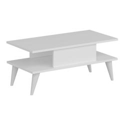 HELLOSHOP26 - Table basse avec espace de rangement 40 x 90 x 45 cm blanc 03_0008466 - blanc 03_0008466_0