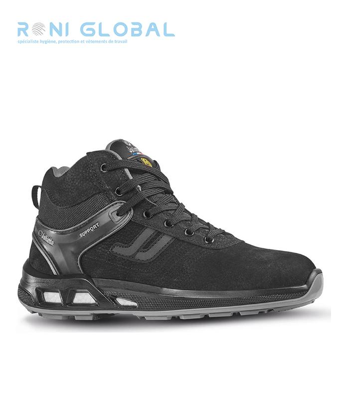 Chaussure montante de sécurité anti-fatigue S3 CI SRC ESD - JALPULSE JALLATTE - Urban sport en cuir nubuck hydrofuge et textile déperlant_0