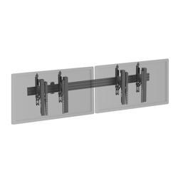 KIMEX Support TV mural - Push Pull 2 écrans 45
