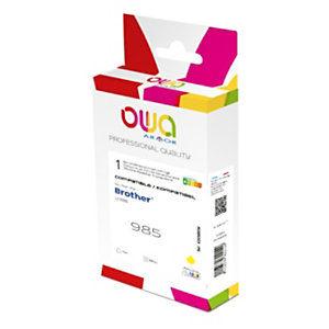 OWA Cartouche d'encre remanufacturée compatible pour Brother LC985Y - Jaune_0