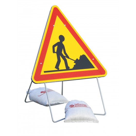 Panneau de signalisation chantier ak5 travailleur 1000/850 mm_0