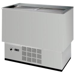 Refroidisseur à bouteilles en acier inoxydable ext-int 2 portes 200 litres - 1020x550x850 mm - 110 W 230/1V - 74699209 Eurast - gris inox 74699209_0