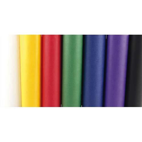 ROULEAU DE PAPIER KRAFT COULEUR 65G. FORMAT 3X0,7M. COLORIS VIFS ASSORTIS EN PRÉSENTOIR - LOT DE 50