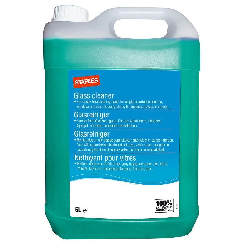 STAPLES STAPLES NETTOYANT POUR VITRES 5 L BIDON