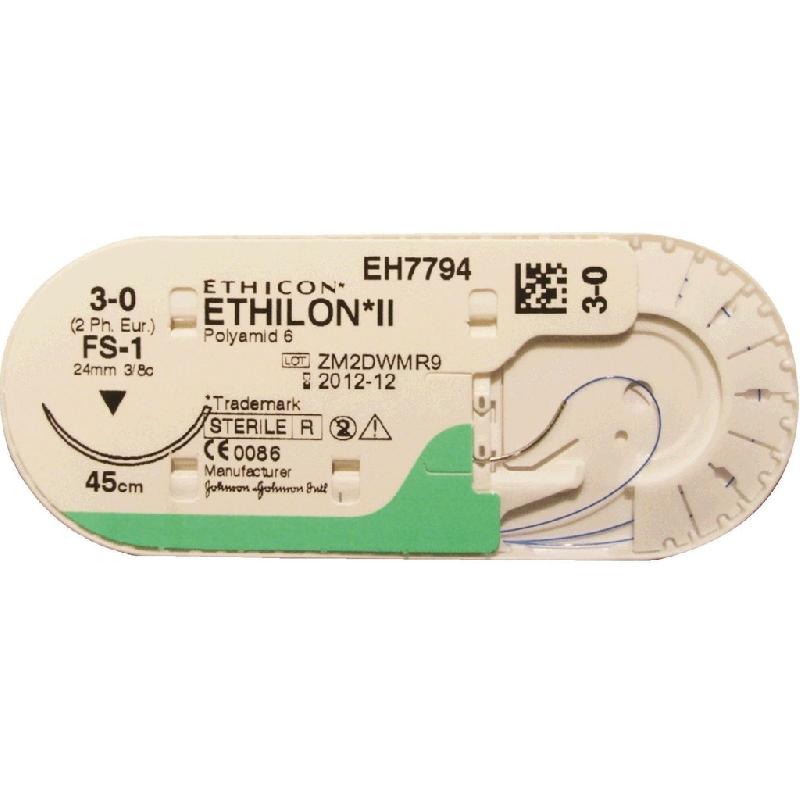 SUTURES ETHILON NON RÉSORBABLES BOITES DE 36