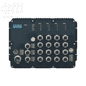 Switch Rail DIN industriel EN50155 - 16xM12 dont 12 PoE + 1Gb - Référence EKI-9516-P0IDH10E - Marque Advantech_0