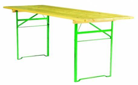 Table pliante bois cornière 2.20 x 70 cm - 26030_0