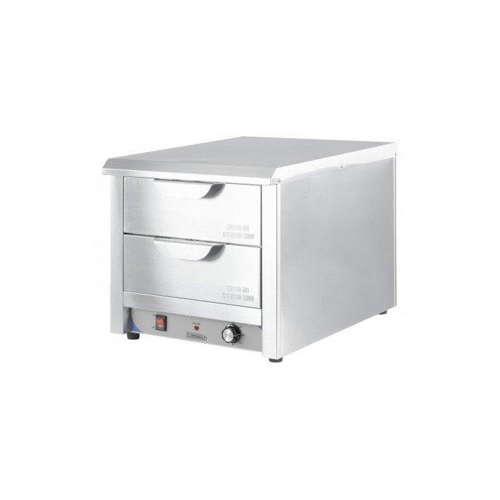 Tiroir inox chauffant 2 x GN 1/1 (P)100 mm, 1500 W, 220 V - MONO_0