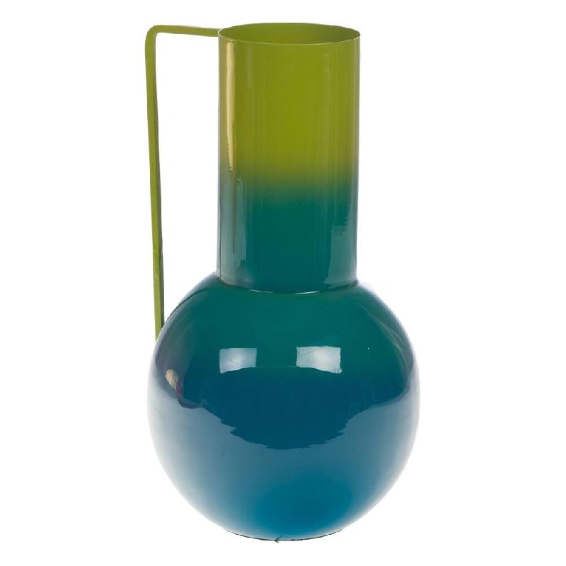 Vase Zelie émeraude 35 cm -  Multicolore Rond Métal Amadeus 20x21 cm - multicolore métal 3520071974453_0