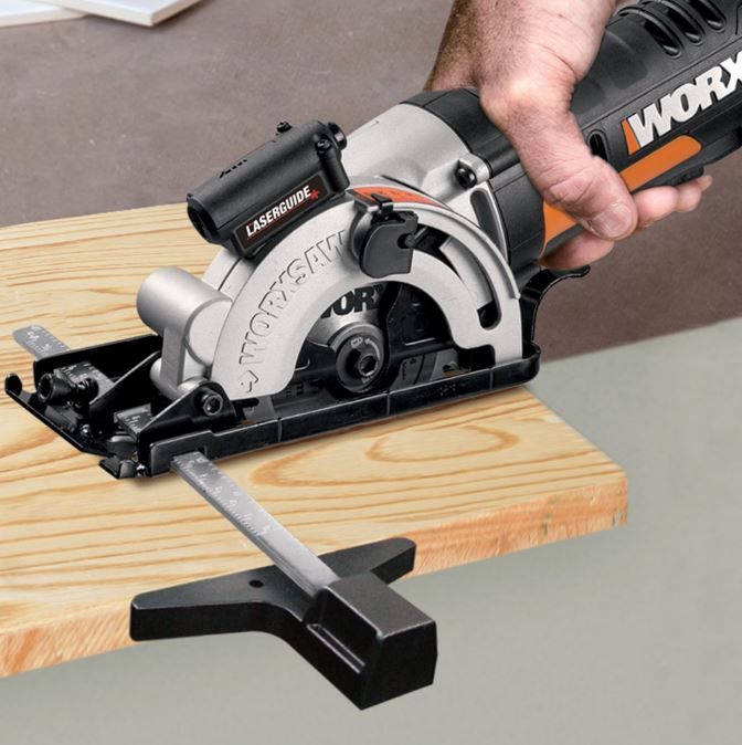 Wx523.9 - Scie circulaire compacte sans fil 20 V Worx - 2.0 kg - LaserGuide, coupe polyvalente, sans batterie ni chargeur_0