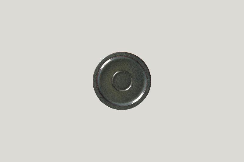 SOUS TASSE À EXPRESSO ROND NOIR PORCELAINE Ø 12,5 CM RAKSTONE EASE