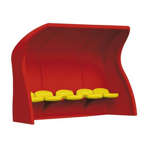 ABRI DE TOUCHE MONOBLOC ROUGE - ASSISE INDIVIDUELLE