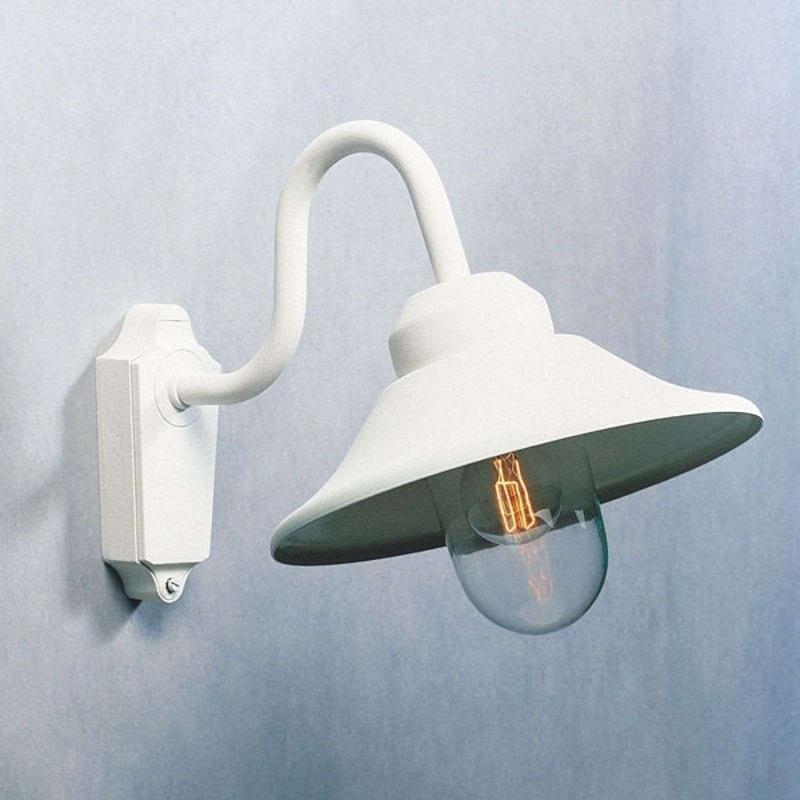KONSTSMIDE APPLIQUE D’EXTÉRIEUR VEGA LARGEUR 29,5 CM BLANCHE