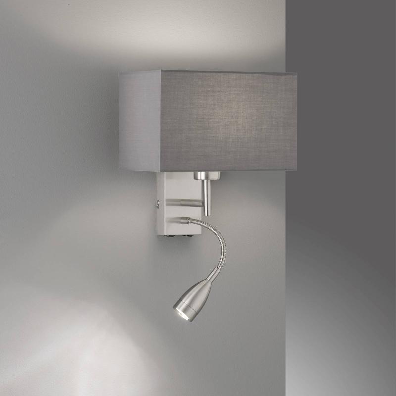 FISCHER & HONSEL APPLIQUE DREAM À LISEUSE LED, GRIS/NICKEL
