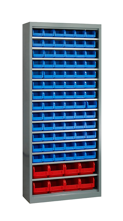 ARMOIRE AVEC 86 BACS À BEC SANS PORTE