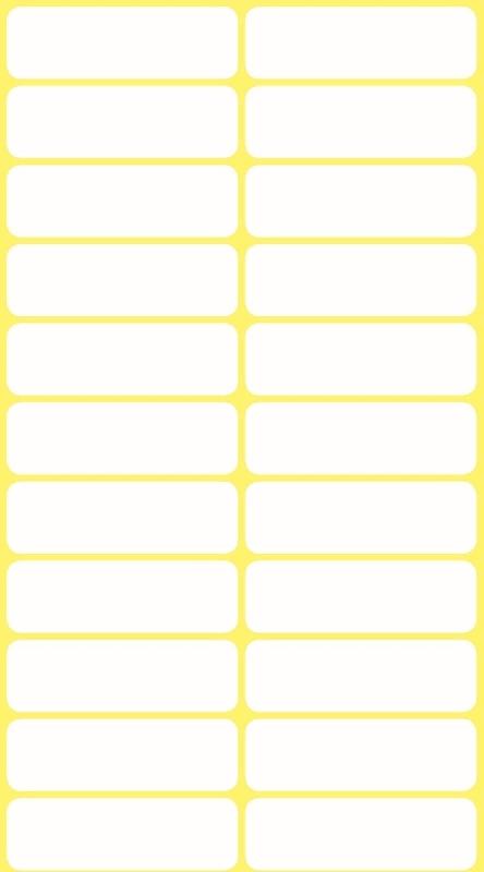 Avery Zweckform 132 étiquettes multi-usages blanches, format 32 x 10 mm (6 feuilles / cdt) - 3044_0