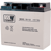 Batterie etanche au plomb 12 v / 18 ah mws 18-12_0
