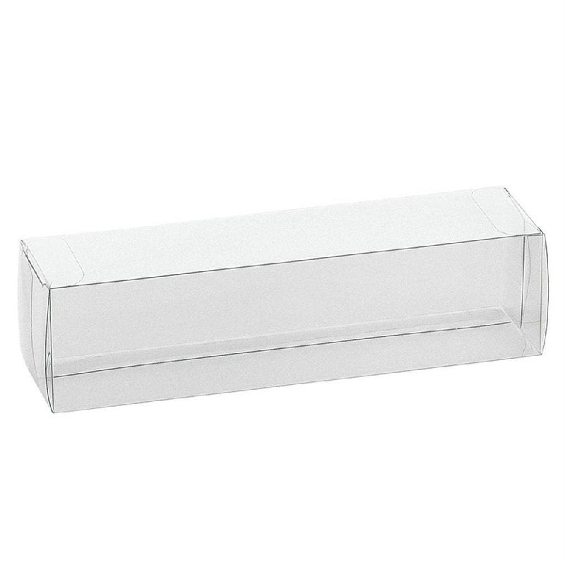 Boite rectangulaire transparente PVC 19x5x5cm - par 200_0