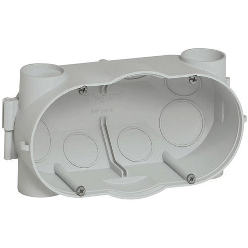 BOÎTE UNIVERSELLE ASSOCIABLE 2 POSTES DE PROFONDEUR 58 MM - LEGRAND